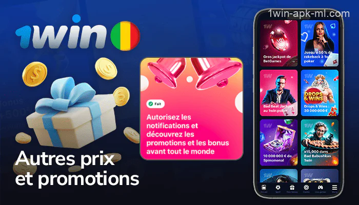 Autres promotions et cadeaux pour les joueurs de 1win App au Mali