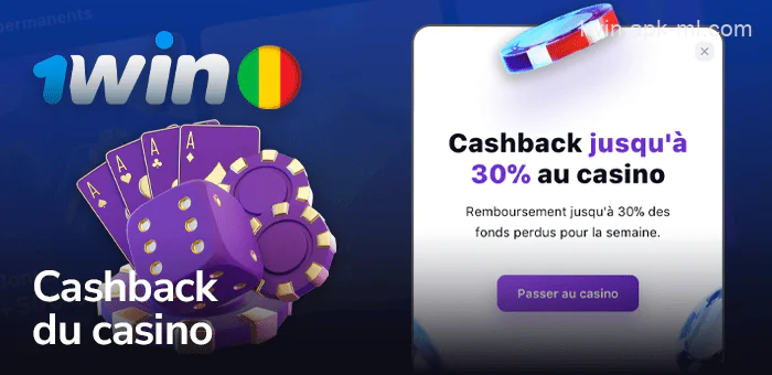 Cashback pour les joueurs de 1win Casino