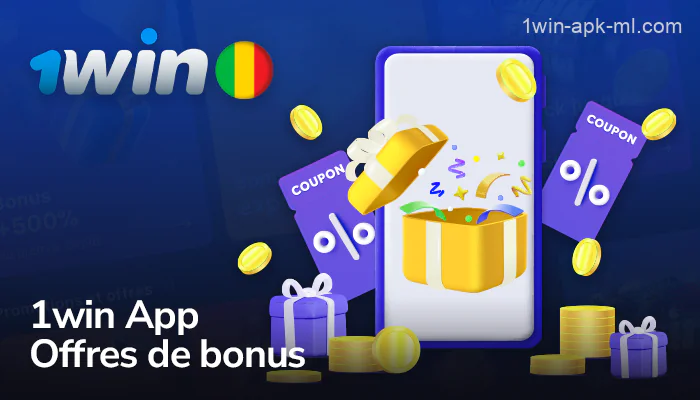 Offres de bonus et promotions sur l'application mobile 1win Mali