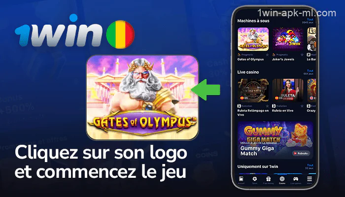 Lancez le jeu sélectionné sur l'application mobile 1win