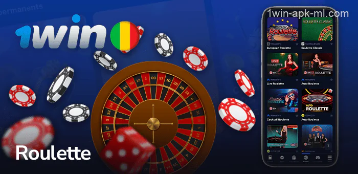 Roulette dans l'application mobile 1win