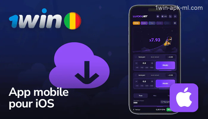 Instructions pour télécharger l'application mobile 1win Lucky Jet pour les appareils iOS