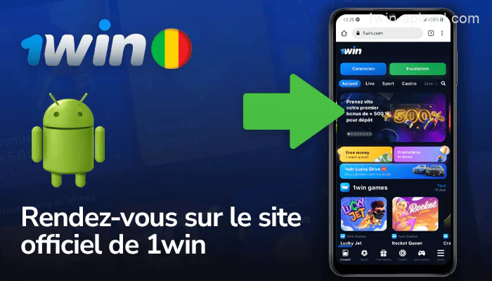 Ouvrez la page principale du site de paris 1win