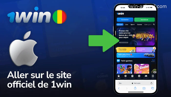 Ouvrez le site officiel de 1win dans votre navigateur