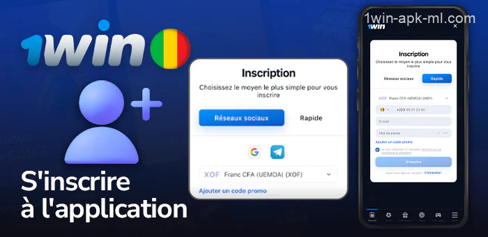 Inscription des joueurs maliens sur l'application mobile 1win