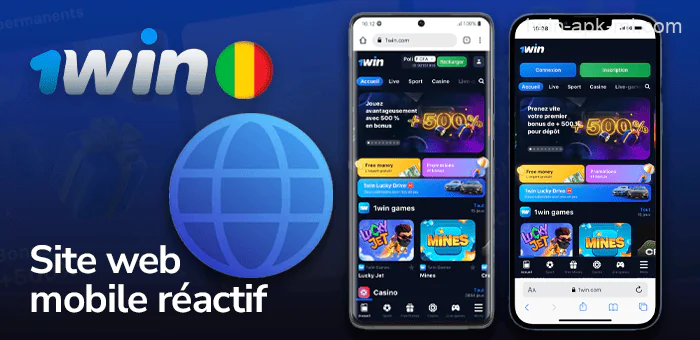 Version navigateur mobile de 1win pour les joueurs maliens