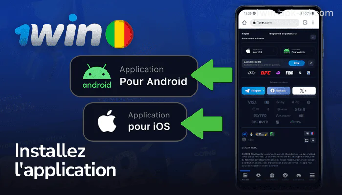 Téléchargez et installez l'application 1win sur votre appareil mobile