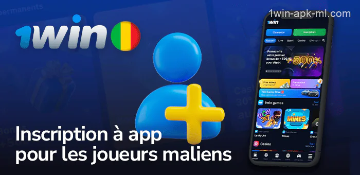 Les nouveaux joueurs s'inscrivent sur l'application mobile 1win Mali