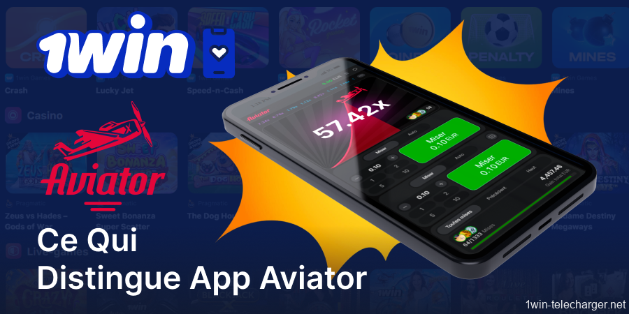 Ce qui rend le jeu Aviator unique sur l'application 1Win