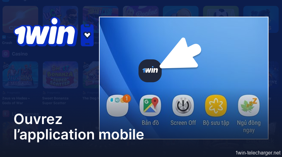 Utilisez l'application mobile 1win